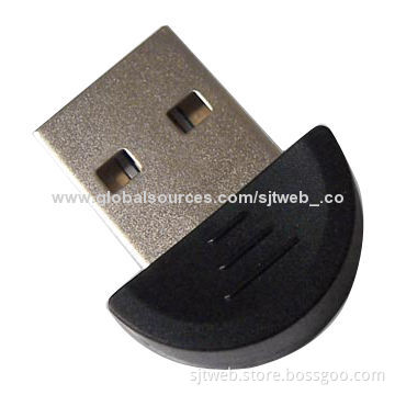 Mini USB Bluetooth Dongle with 10 Meters Coverage, IVT Software and CSR Solutions